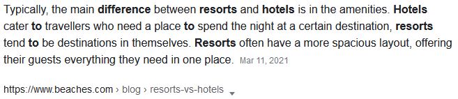 Resort Definition